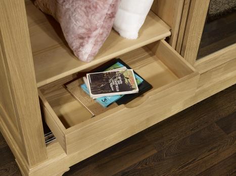 Armario de 2 puertas Jean-Olivier fabricado en madera de roble macizo al estilo de Louis Philippe PUERTAS CORREDERAS