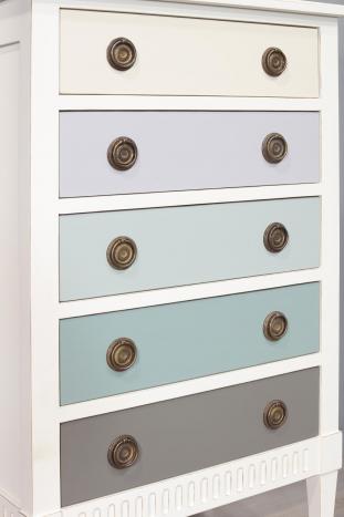 Judith Solid Cherrywood Directoire style Chest of Drawers or Commode