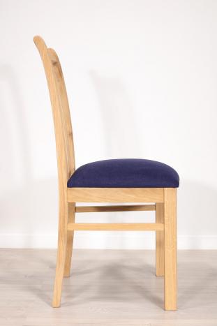 Silla de roble macizo Contemporánea Asiento azul Apolo Clément 