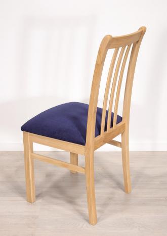 Silla de roble macizo Contemporánea Asiento azul Apolo Clément 