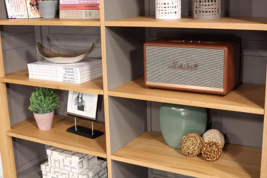 Jules Librería de 2 cuerpos de roble de estilo Contemporáneo 