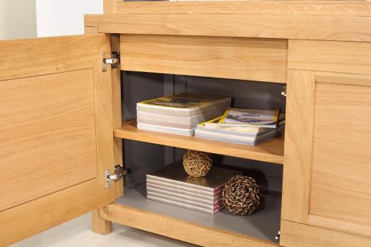 Jules Librería de 2 cuerpos de roble de estilo Contemporáneo 