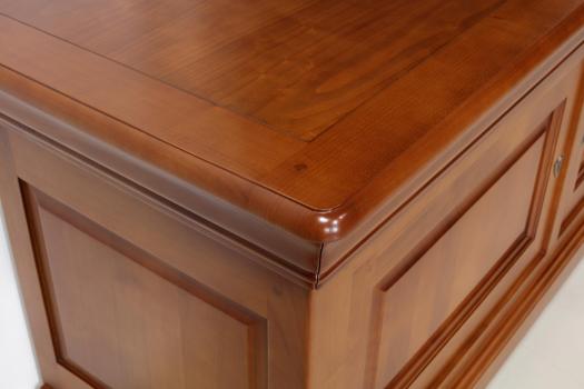Mueble de TV Anna fabricado en madera maciza de cerezo en estilo Louis Philippe 