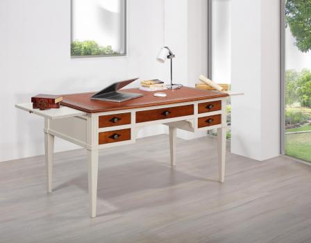 Escritorio Mathilde fabricado en madera de cerezo macizo estilo Directoire