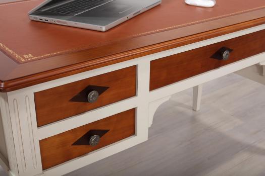 Escritorio Mathilde fabricado en madera de cerezo macizo estilo Directoire