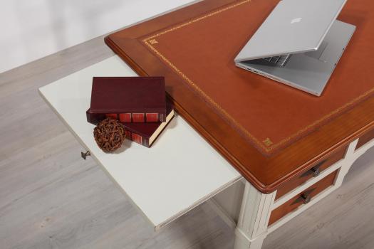 Escritorio Mathilde fabricado en madera de cerezo macizo estilo Directoire