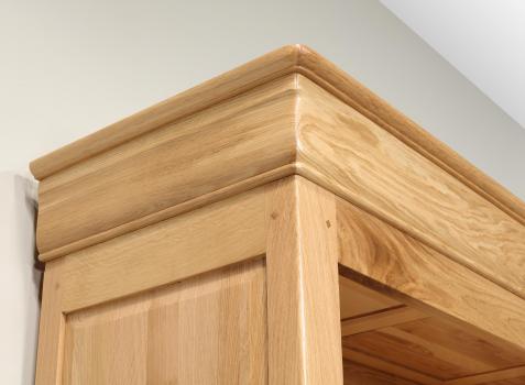 Estantería Librería Sarah de 4 estantes fabricada en madera de roble  macizo al estilo Louis Philippe estilo 