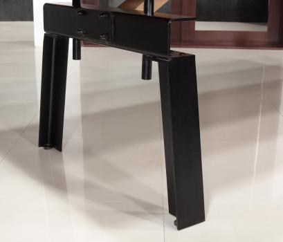 Solid Oak and Iron Contemporary style Dining room Table