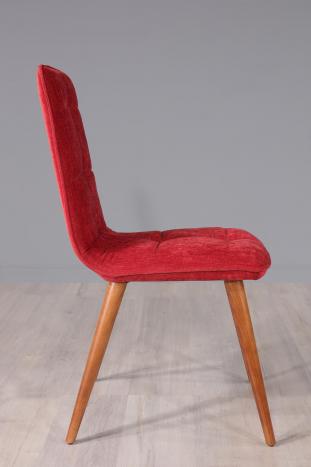 Silla Lise tapizada fabricada en madera de  haya maciza