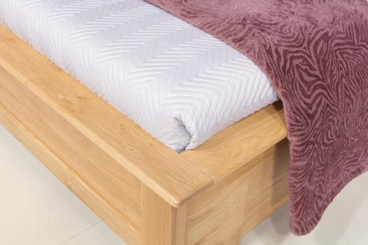 Cama colección naturaleza fabricada en madera de roble macizo estilo contemporáneo 