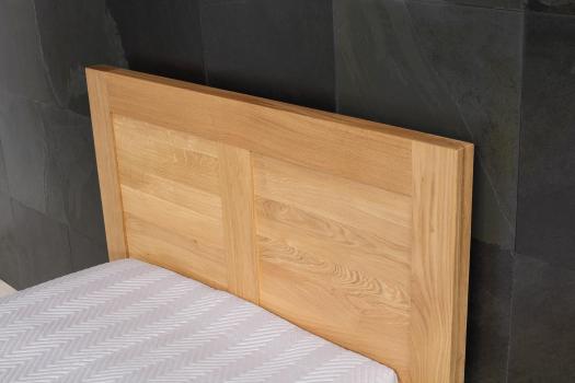Cama colección naturaleza fabricada en madera de roble macizo estilo contemporáneo 