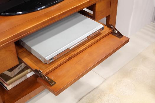 Mueble de TV Adéline fabricado en madera de cerezo macizo en estilo Rústico