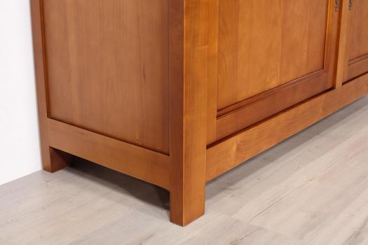 Aparador de 2 puertas Anne-Laure fabricado en madera de cerezo en estilo rústico Longitud 165 cm