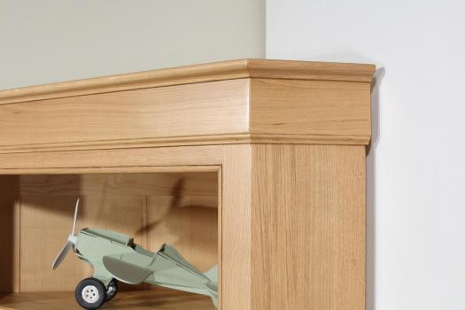 Armario esquinero fabricado en Roble de 2 puertas estilo Directoire 