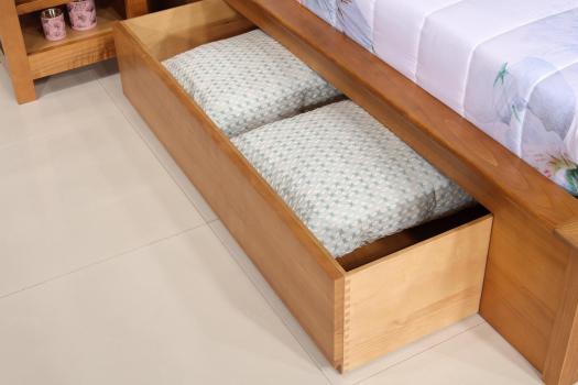Cama Colección Nature 160x200 de madera de cerezo con cajón a cada lado 2 DISPONIBLES