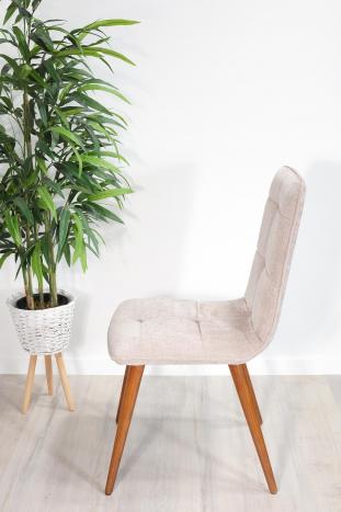 Silla Lise de estilo Contemporáneo, Tejido Elastron Boston Truffa