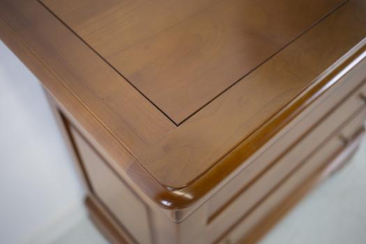 Cómoda de 4 cajones en madera maciza de cerezo estilo Louis Philippe 