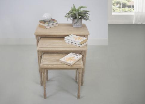 Mesa Nido de roble macizo estilo Louis Philippe 