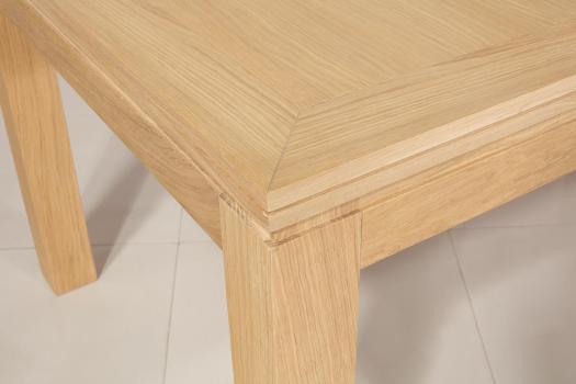 Solid Oak Contemporary style Rectangular extending Dining Table