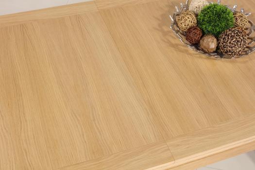 Solid Oak Contemporary style Rectangular extending Dining Table