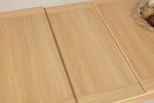 Solid Oak Contemporary style Rectangular extending Dining Table