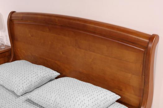 Cama Lea 160x200 fabricada en madera maciza de Cerezo estilo Louis Philippe 1 DISPONIBLE