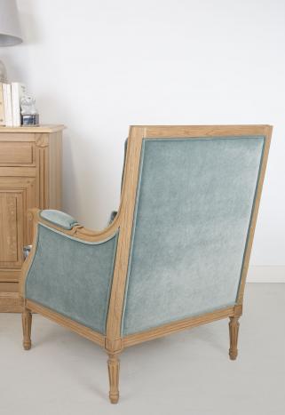 Sillón estilo Luis XVI fabricado en Roble macizo 1 DISPONIBLE