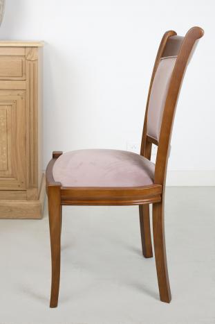 Silla Pauline de madera maciza de cerezo de estilo Louis Philippe 