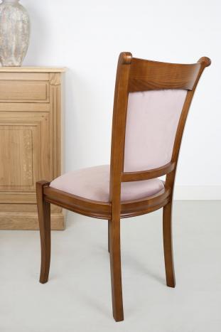 Silla Pauline de madera maciza de cerezo de estilo Louis Philippe 