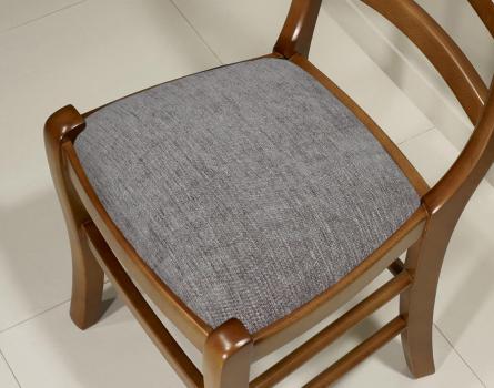 Silla Madeleine de madera maciza de haya en estilo Louis Philippe 