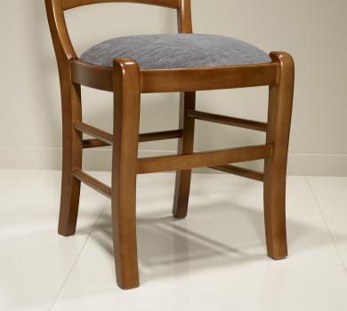 Silla Madeleine de madera maciza de haya en estilo Louis Philippe 