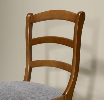 Silla Madeleine de madera maciza de haya en estilo Louis Philippe 
